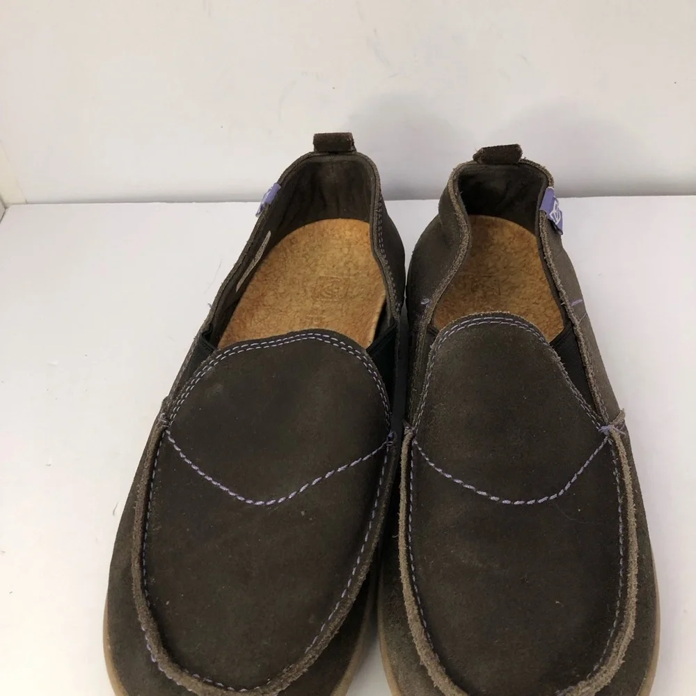 Spenco Women Size 9 Orthotic leather Slip-On Loafer Brown Comfort Shoes